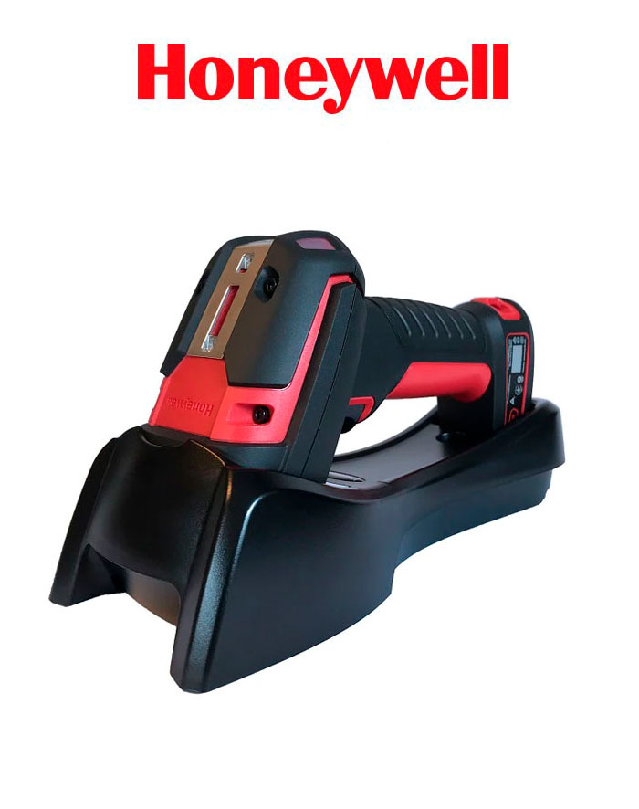 Honeywell Escaner USB Kit: inalámbrico. Ultra resistente industrial. 1D, PDF417, 2D, XR (FlexRange™) foco, con vibración. Batería inteligente, base de carga y comunicación, USB Tipo A 3m, cable de alimentación del host 5v. Rojo. Ensamblado en México