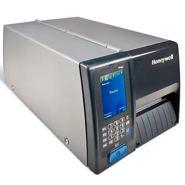 [PM43CA1130000200] Honeywell impresora PM43CA, Pantalla táctil completa, Ethernet, Puerta larga + puerta delantera, Percha, TT, 203 DPI, Sin cable de alimentación