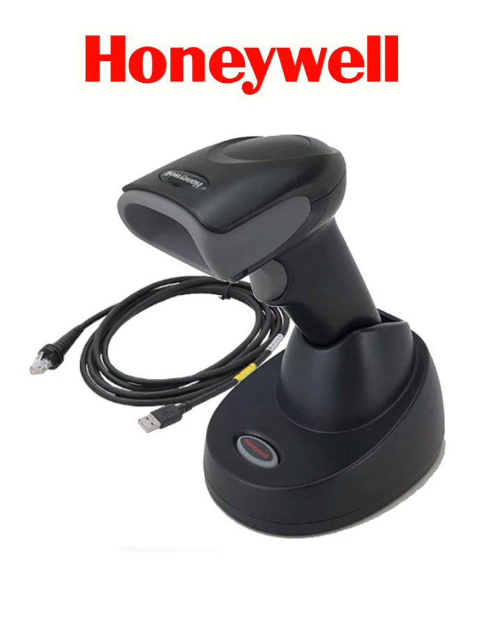 Honeywell Escaner 1472g1D-2 NA & LA USB Kit, Omni-directional, 1D, actualizable, base de carga y comunicación, Cable recto USB tipo A de 3 mt, negro