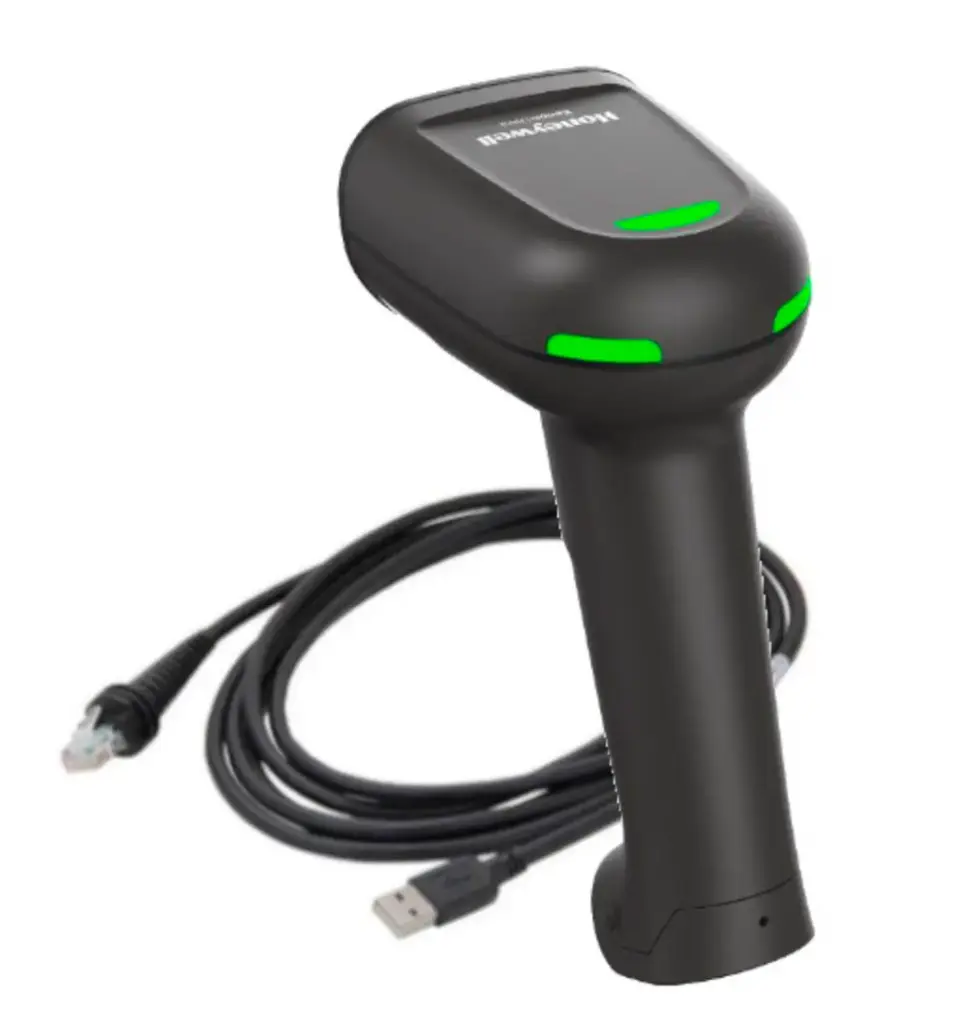 Honeywell escaner Kit USB de 1960 g: Propósito general, 1D, PDF417, 2D, SR focus, negro, USB tipo A, cable recto de 3 m (CBL-500-300-S00), solo NA/MX