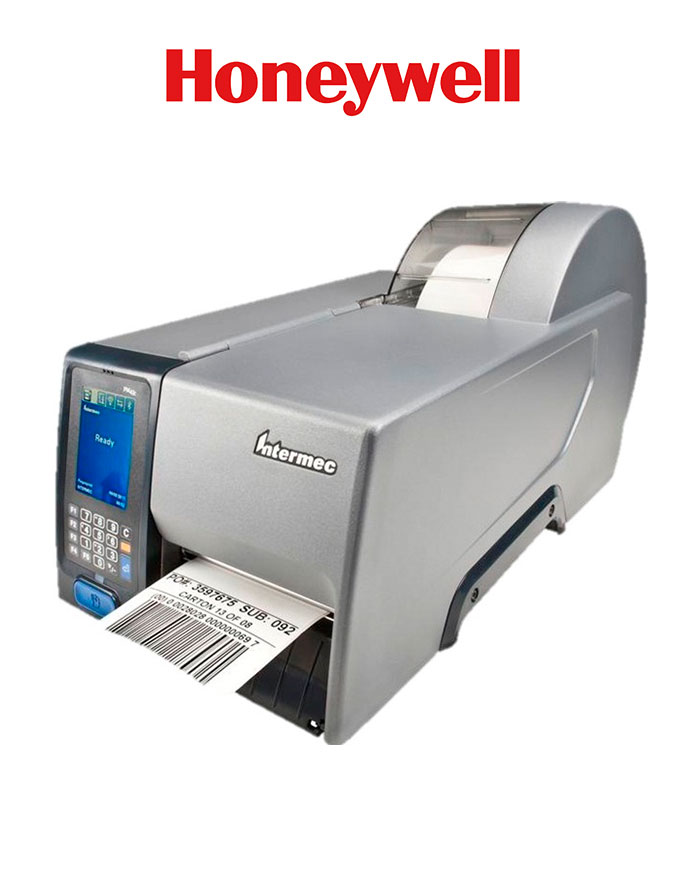 [PM43CA1130000200] Honeywell impresora PM43CA, Pantalla táctil completa, Ethernet, Puerta larga + puerta delantera, Percha, TT, 203 DPI, Sin cable de alimentación