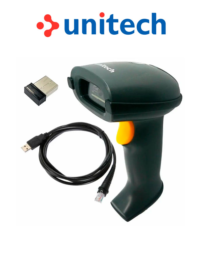 [MS838-2UBB0D-SG] Unitech lector inalambrico MS838B, Imager 2D, inalambrico 2.4GHz, 100 metros