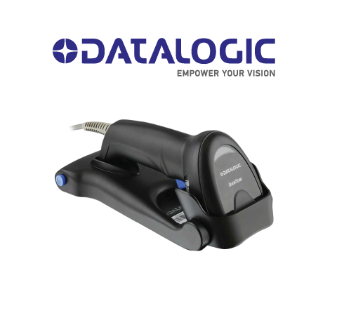 [QD2220-BKK1S] Datalogic QuickScan I QD2220, Kit, Generador de imágenes lineal, solo USB, (incluye escaner, cable USB, y base), Negro