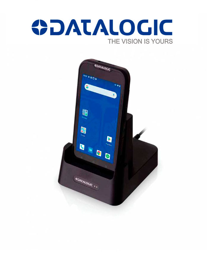 [944900009] Datalogic Terminal Memor 11 Toque completo PDA, NA, Wi-Fi+LTE, 4GB/32GB, FFHE HP 2D Generador de imágenes con punto verde, Android v11 w/GMS, Negro; incluye M11 944900004, Single SlotDock 94A150095, Fuente de poder 94ACC0197, RubberBoot 94ACC0193, Mango de gatillo de escaneo acopable 94ACC0201