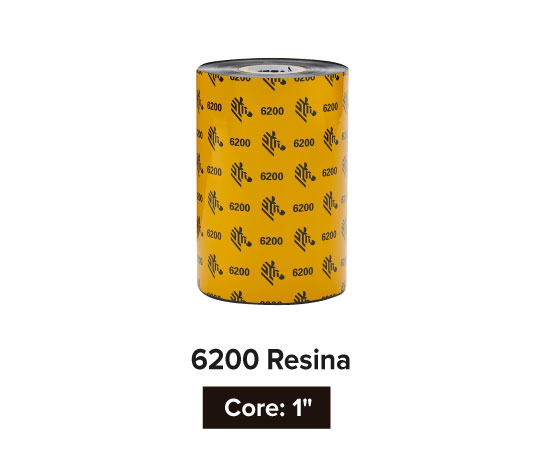 [06200BK06045] Ribbon 60mmx450m (2.36inx1476ft)/6200 Resin/25mm