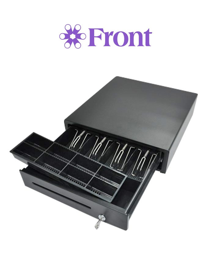 [CS3338E] METAL CASH DRAWER/ONE SLOT MEDIA/4BILL-8COIN/BLACK