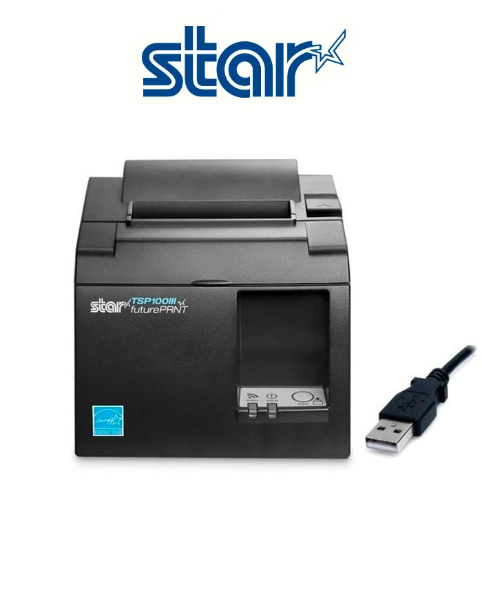 [39472310] TSP143IIIU GRY US, TSP100III, Thermal, Cutter, USB, Lightning, Gray, USB Cable, Int PS